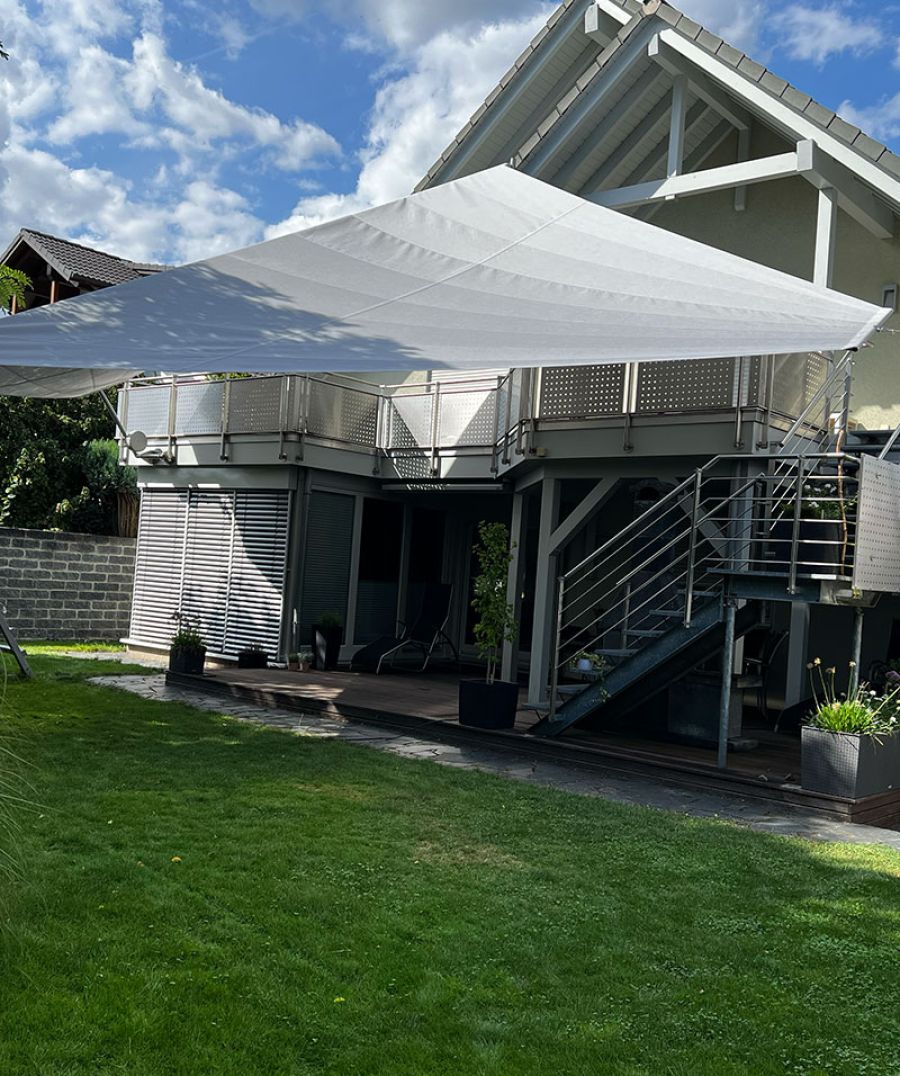 Unsere drei Sonnensegel im Überblick
