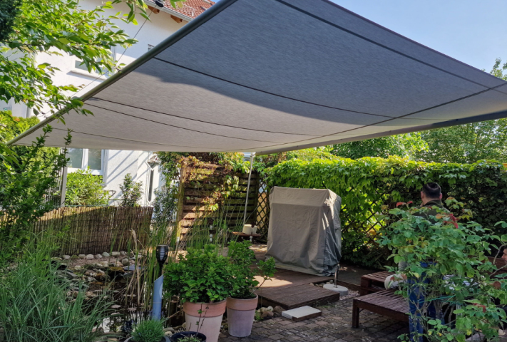 GFS Sonnensegel Schatten auf der Terrasse